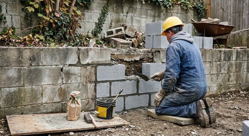 Block Wall Repair in Fayetteville, GA
