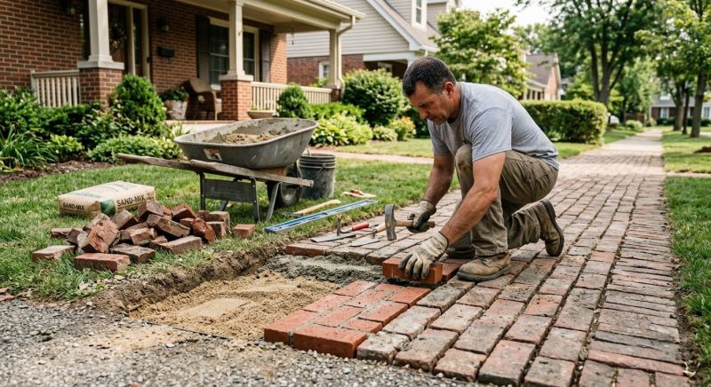 Brick Flatwork Repair in Douglasville, GA