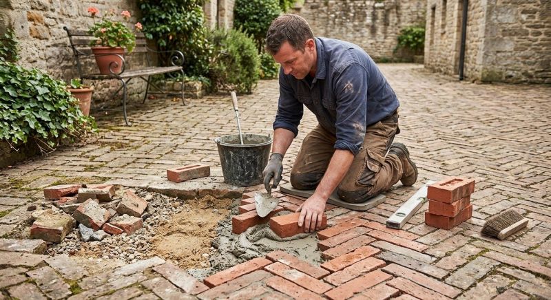 Brick Flatwork Repair in Mcdonough, GA
