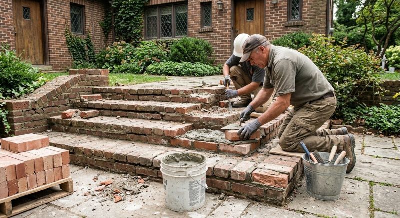 Brick Stairs Repair in Forest Park, GA