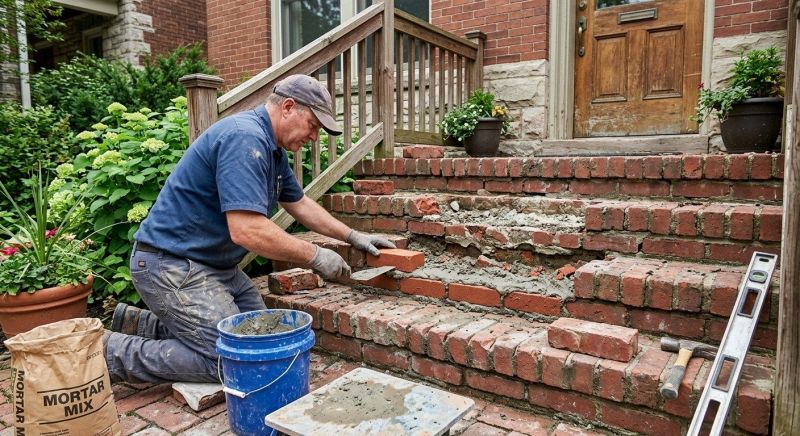 Brick Stoop Repair in Atlanta, GA