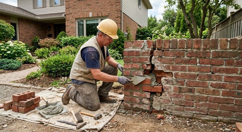 Brick Wall Repair in Hiram, GA