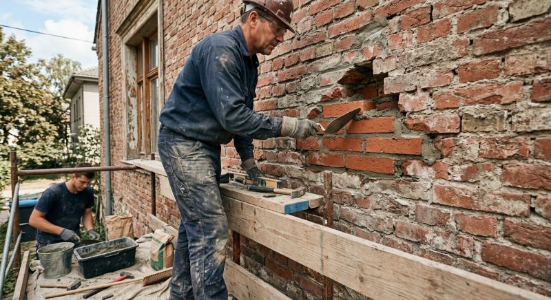 Brick Wall Repair in Peachtree City, GA