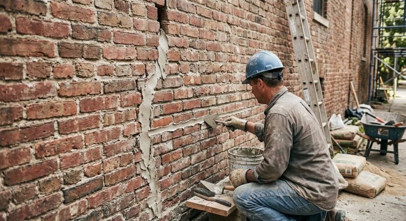 Brick Wall Repair in Union City, GA