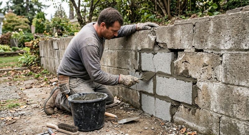 Concrete Block Repair in Dekalb County, GA