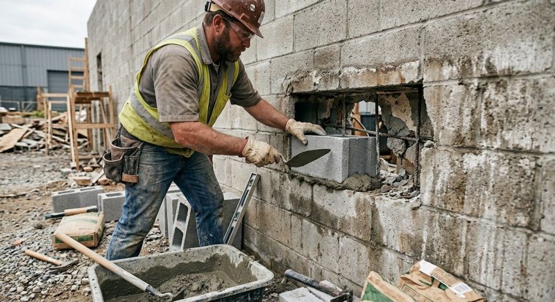 Concrete Block Repair in Tyrone, GA