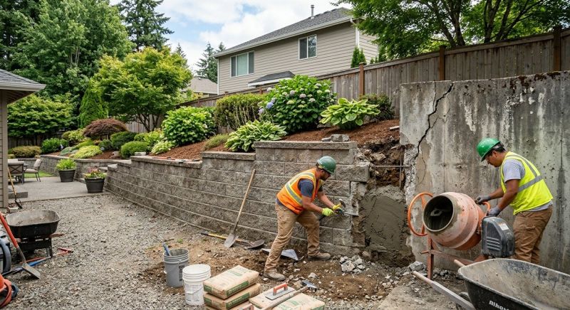 Retaining Wall Repair in Lithonia, GA