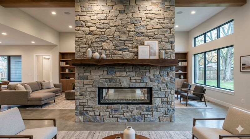 Stone Chimney Installation in Fulton County, GA