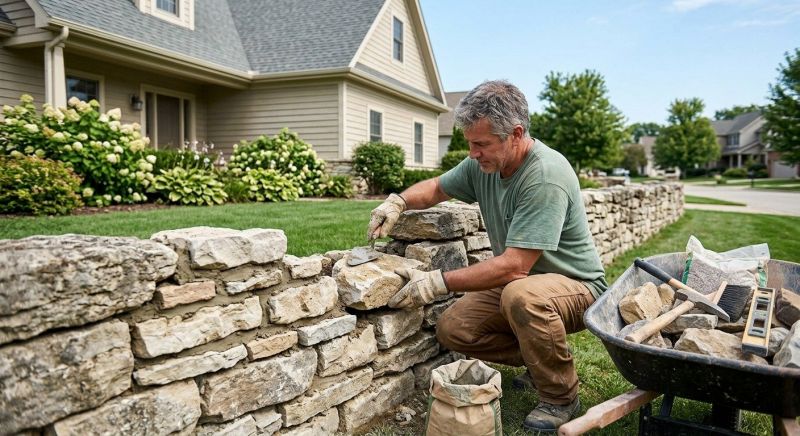 Stone Fence Repair in Atlanta, GA